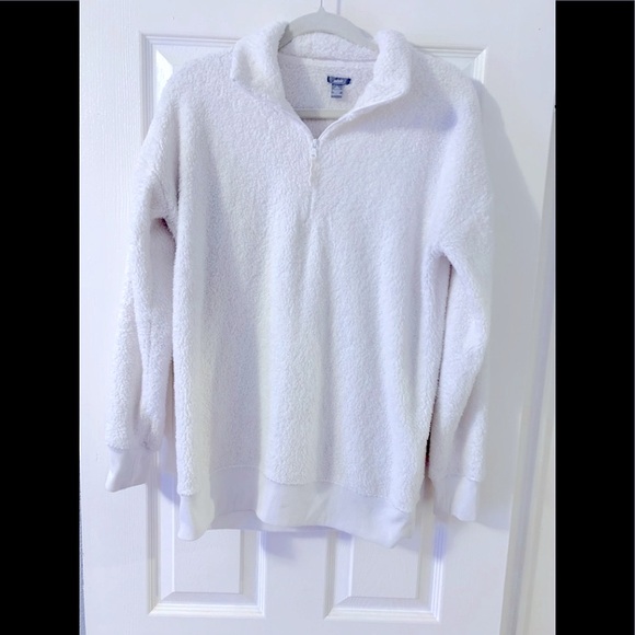 Aerie oversized lightweight Sherpa pullover xs - Picture 2 of 4